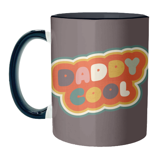 Daddy Cool Retro Lettering - unique mug by Ania Wieclaw