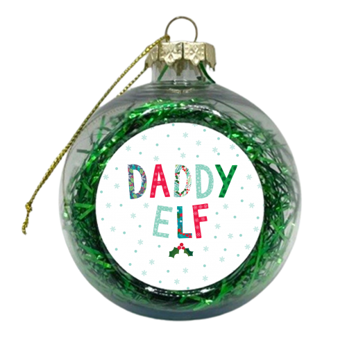 Daddy Elf - xmas bauble by The Boy and the Bear