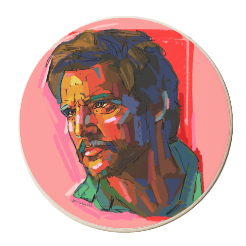 Daddy Pedro - personalised beer coaster by Beverley Rae