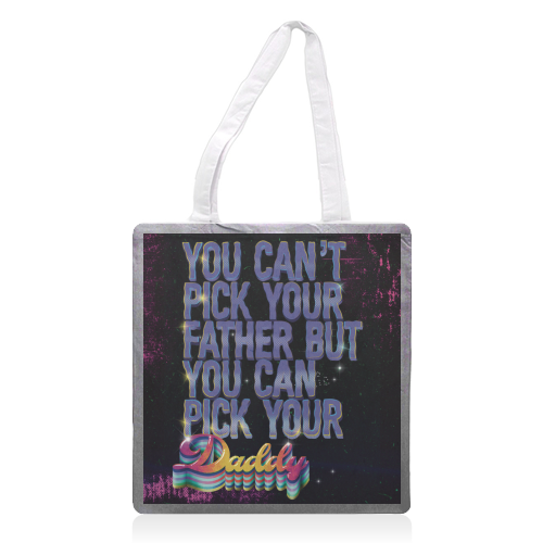 Daddy - printed canvas tote bag by ARTECCO