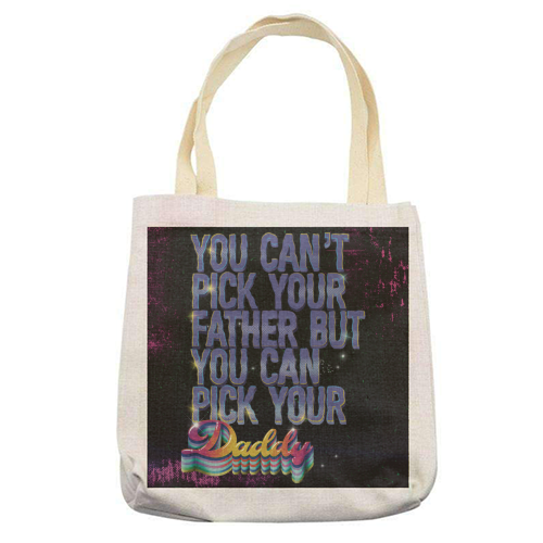 Daddy - printed canvas tote bag by ARTECCO
