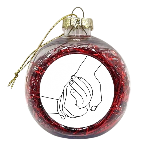 Dad's Helping Hand - xmas bauble by Adam Regester