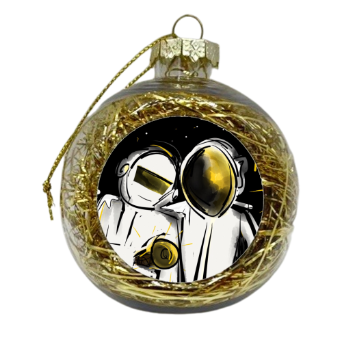 Daft Punk - xmas bauble by Vanessa Guy