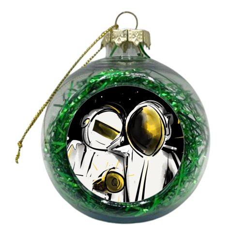 Daft Punk - xmas bauble by Vanessa Guy