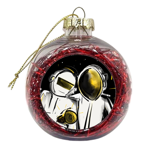 Daft Punk - xmas bauble by Vanessa Guy
