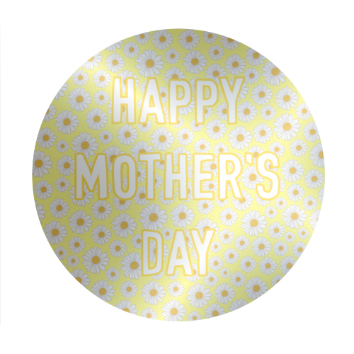 Daisy Happy Mother's Day - Circle Sticker by Adam Regester
