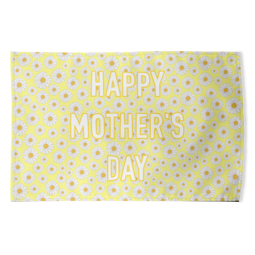 Daisy Happy Mother's Day - funny tea towel by Adam Regester