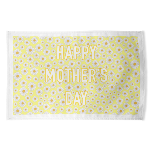 Daisy Happy Mother's Day - funny tea towel by Adam Regester