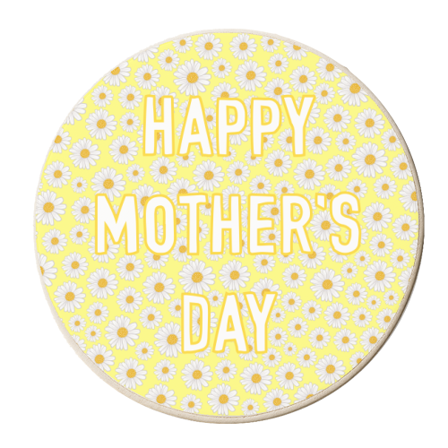 Daisy Happy Mother's Day - personalised beer coaster by Adam Regester