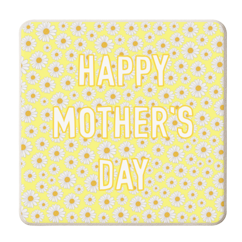 Daisy Happy Mother's Day - personalised beer coaster by Adam Regester