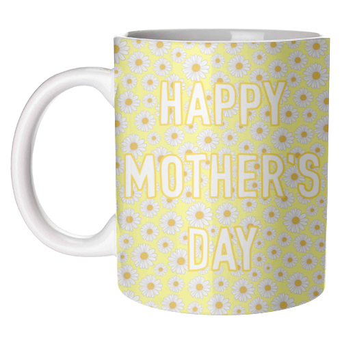 Daisy Happy Mother's Day - unique mug by Adam Regester