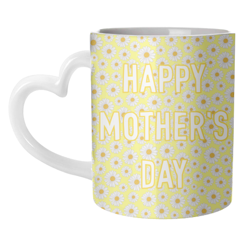 Daisy Happy Mother's Day - unique mug by Adam Regester