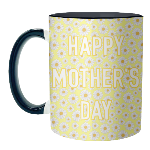 Daisy Happy Mother's Day - unique mug by Adam Regester