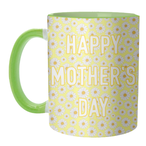 Daisy Happy Mother's Day - unique mug by Adam Regester