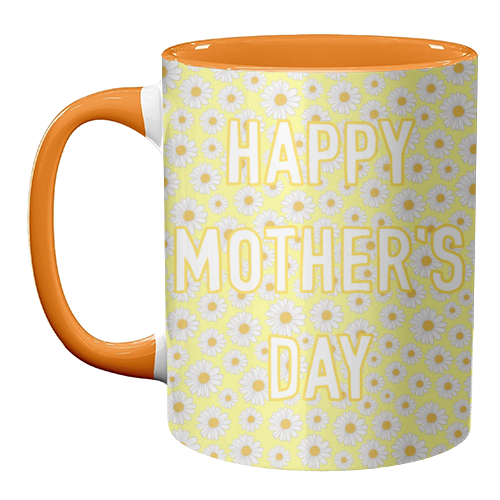 Daisy Happy Mother's Day - unique mug by Adam Regester