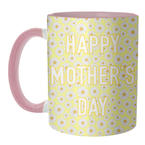 Daisy Happy Mother's Day - unique mug by Adam Regester