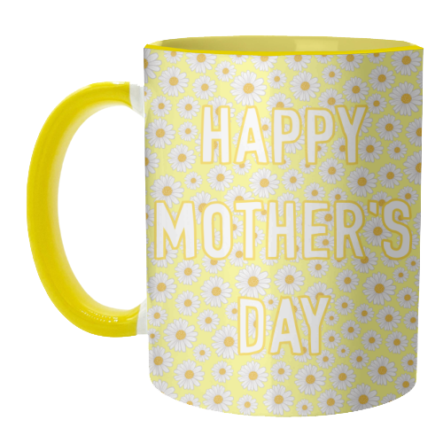 Daisy Happy Mother's Day - unique mug by Adam Regester