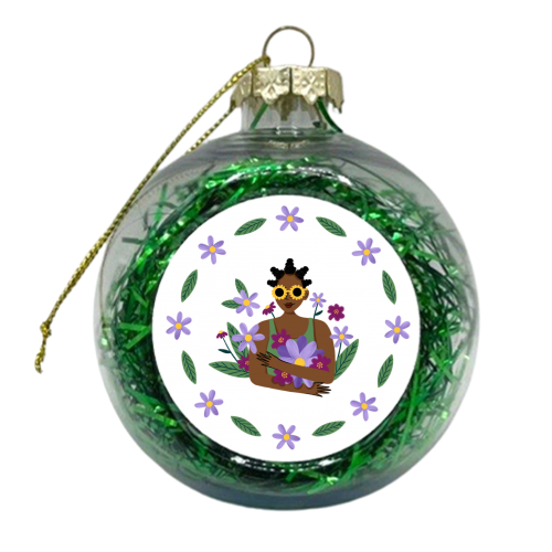 Daisy lady - xmas bauble by Sakina Saidi