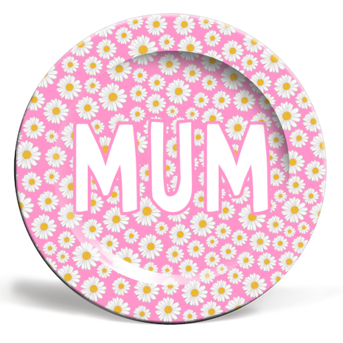 Daisy Mum - ceramic dinner plate by Adam Regester