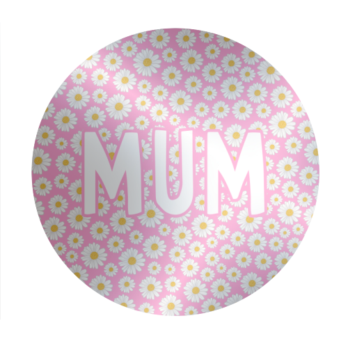 Daisy Mum - Circle Sticker by Adam Regester