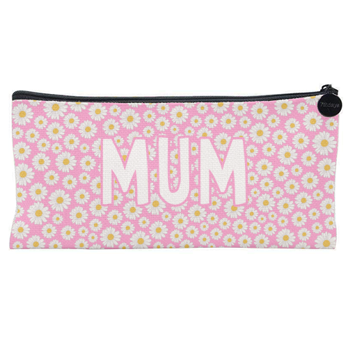 Daisy Mum - flat pencil case by Adam Regester