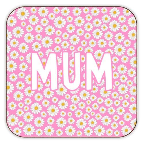 Daisy Mum - personalised beer coaster by Adam Regester