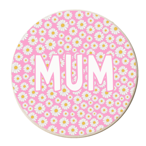Daisy Mum - personalised beer coaster by Adam Regester