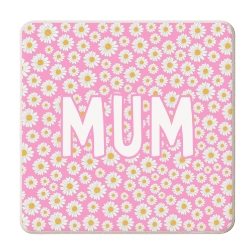 Daisy Mum - personalised beer coaster by Adam Regester