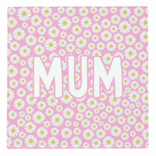 Daisy Mum - personalised beer coaster by Adam Regester