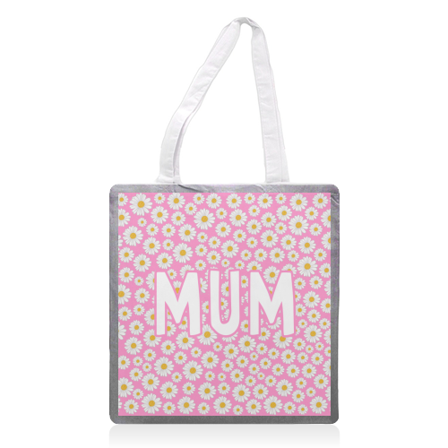Daisy Mum - printed canvas tote bag by Adam Regester