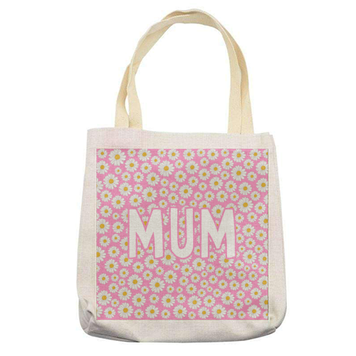 Daisy Mum - printed canvas tote bag by Adam Regester