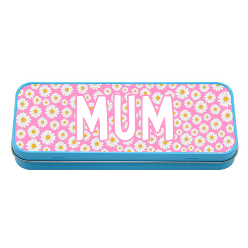 Daisy Mum - tin pencil case by Adam Regester