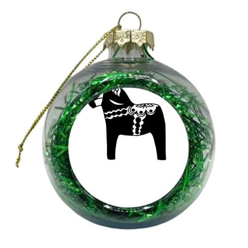 Dala Horse  - xmas bauble by Ilka Dickens