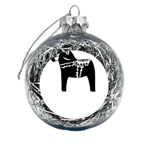 Dala Horse  - xmas bauble by Ilka Dickens