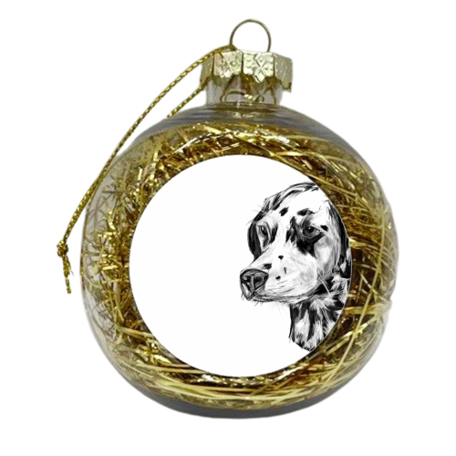 Dalmatian - xmas bauble by James Jefferson Peart