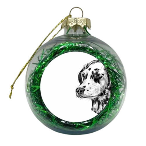 Dalmatian - xmas bauble by James Jefferson Peart