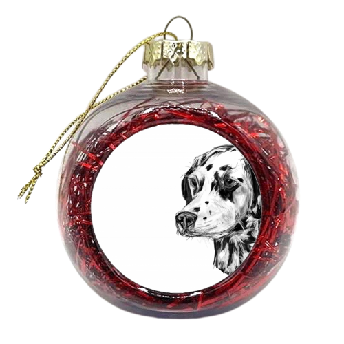 Dalmatian - xmas bauble by James Jefferson Peart