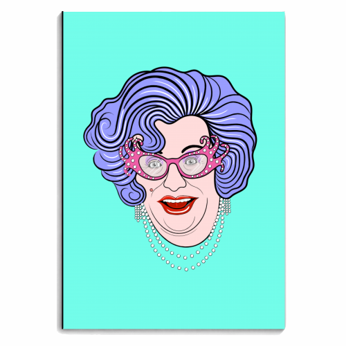 Dame Edna Everage - personalised A4, A5, A6 notebook by Adam Regester