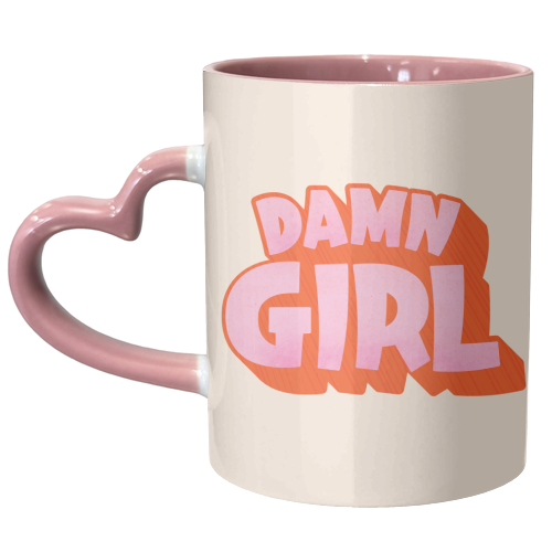 Damn Girl - unique mug by Ania Wieclaw