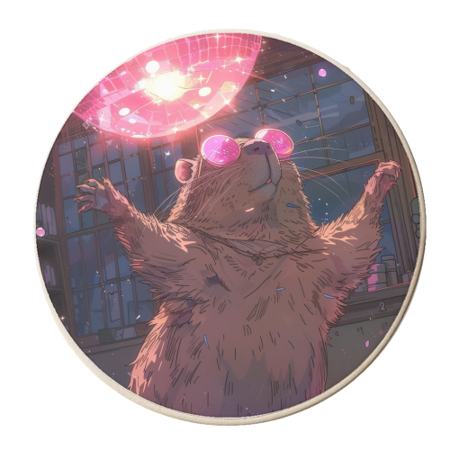 Dance King - personalised beer coaster by DejaReve