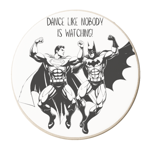 Dance Like Nobody Is Watching! - personalised beer coaster by Ms Doodle