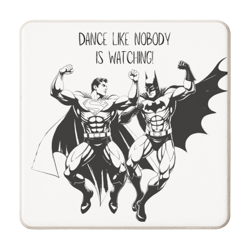 Dance Like Nobody Is Watching! - personalised beer coaster by Ms Doodle