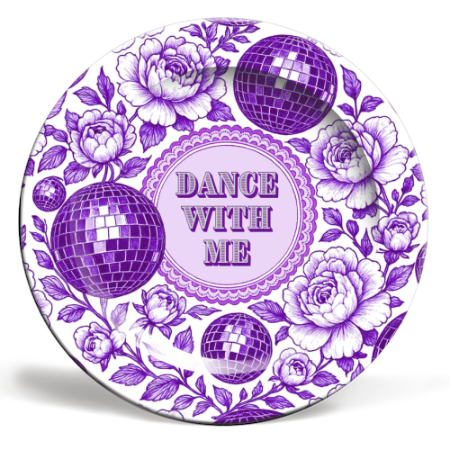 Dance with me - ceramic dinner plate by Lilly Rose