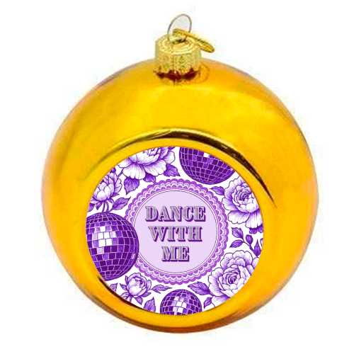 Dance with me - colourful christmas bauble by Lilly Rose