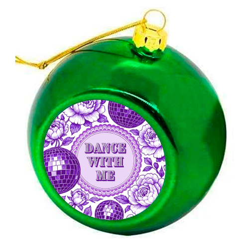 Dance with me - colourful christmas bauble by Lilly Rose