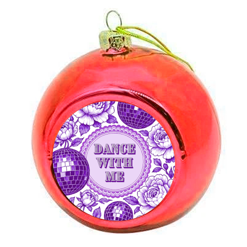Dance with me - colourful christmas bauble by Lilly Rose