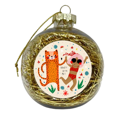 DANCE WITH ME - xmas bauble by Nichola Cowdery