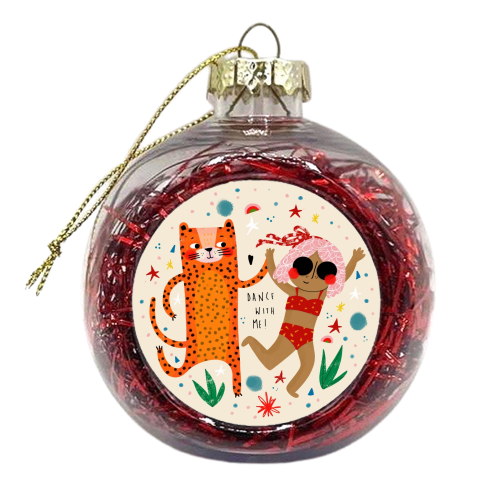 DANCE WITH ME - xmas bauble by Nichola Cowdery