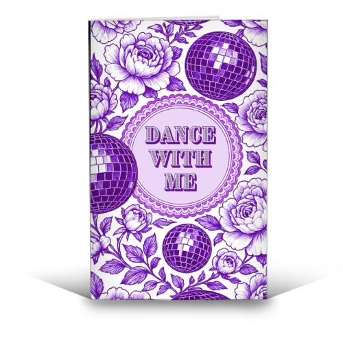 Dance with me - funny greeting card by Lilly Rose