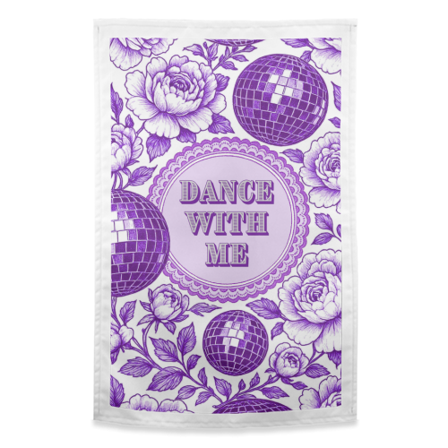 Dance with me - funny tea towel by Lilly Rose